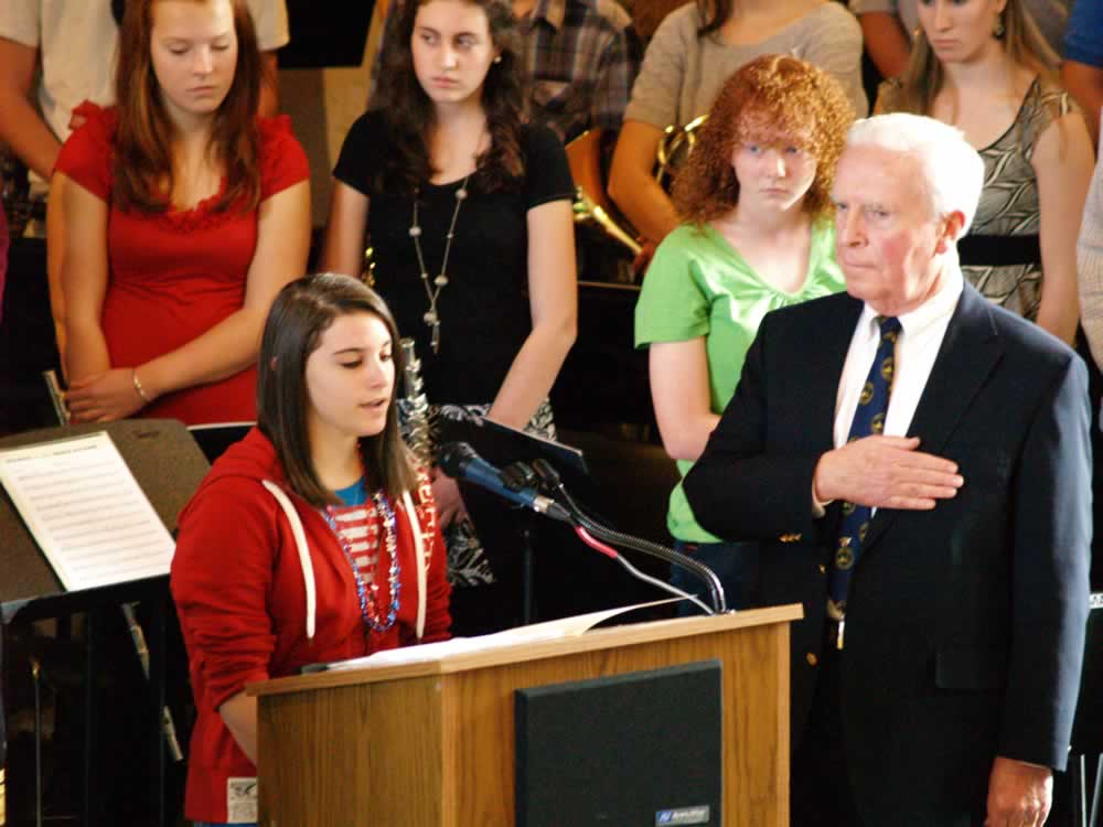 National anthem sung by Kalli Jermyn